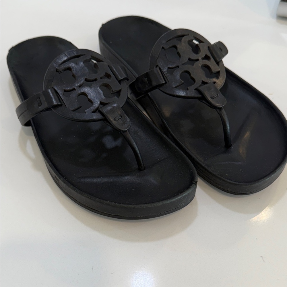 Tory Burch Black Slide Sandals